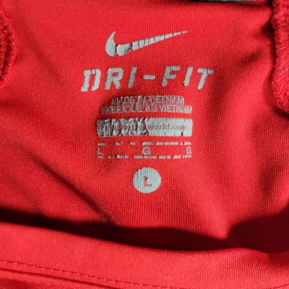 Nike Dri-Fit Youth Red Athletic Tshirt Shirt - Picture 4 of 7